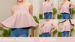 How to Crochet: Peplum Top | Pattern & Tutorial DIY