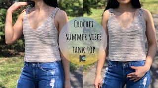 Crochet Summer vibes tank top