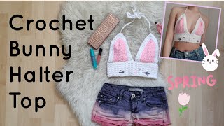 Crochet Bunny Crop Top | Tutorial DIY