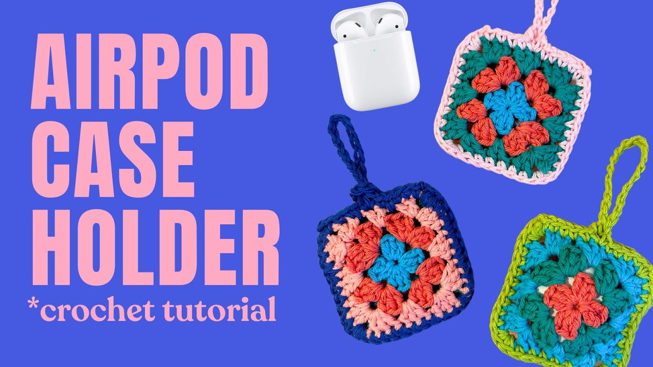 EASY GIFT IDEA - crochet small pouch (airpod case holder)