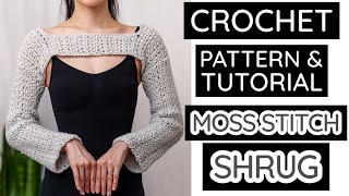 How to Crochet: Shrug | Pattern & Tutorial by TCDDIY