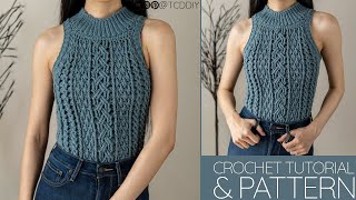 How to Crochet A Cable Stitch Vest | Pattern & Tutorial DIY