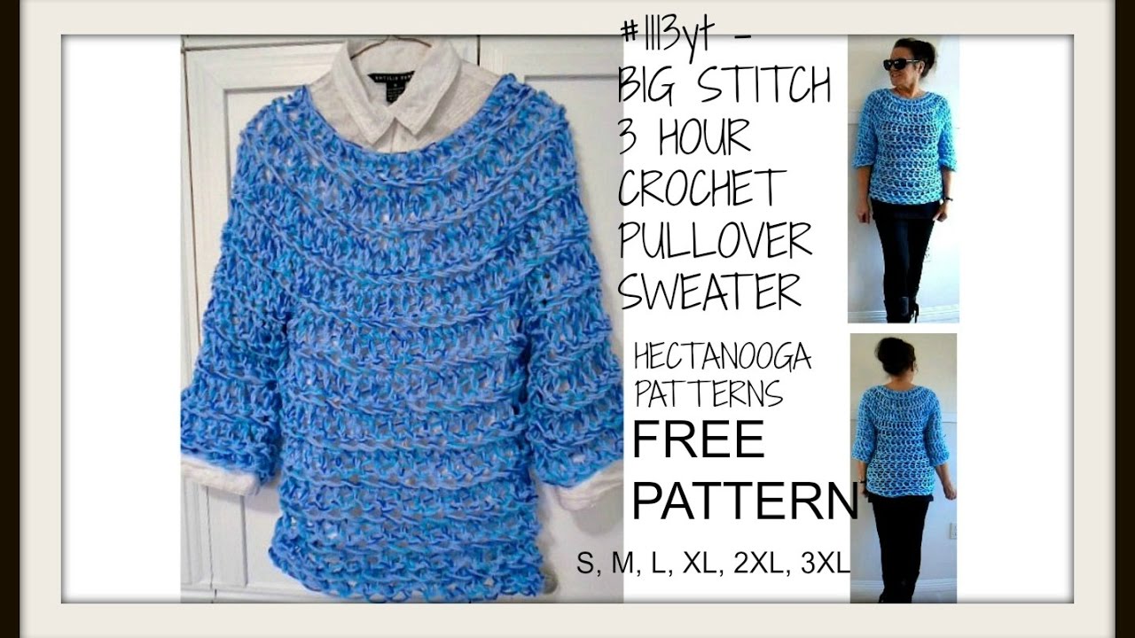 1113yt- BIG STITCH PULLOVER