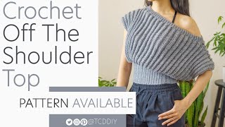 How To Crochet An Off the Shoulder Top | Pattern & Tutorial DIY
