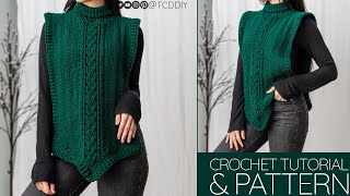 How to Crochet: Turtleneck Shawl | Pattern & Tutorial DIY