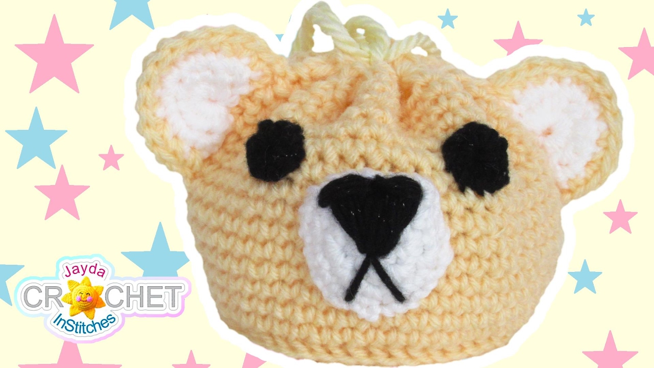 Teddy Bear Drawstring Bag