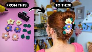Crochet Flower Claw Clip Tutorial | How to Crochet | Crochet Summer/Spring Must Make