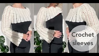 Sleeves Crop Top "Berber" floral jumper