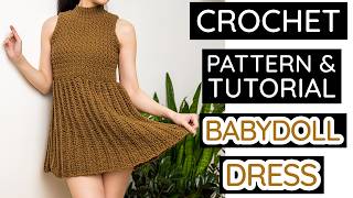 Crochet the Most Adorable Babydoll Dress! | Pattern & Tutorial #645