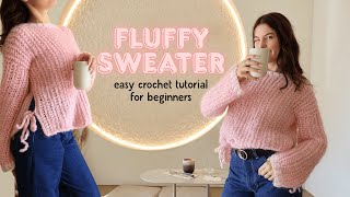 Fluffy Cloud Sweater ☁️ | Easiest Crochet Sweater for Beginners