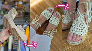 DIY Crochet Sandals for Summer - Easy Pattern You'll LOVE