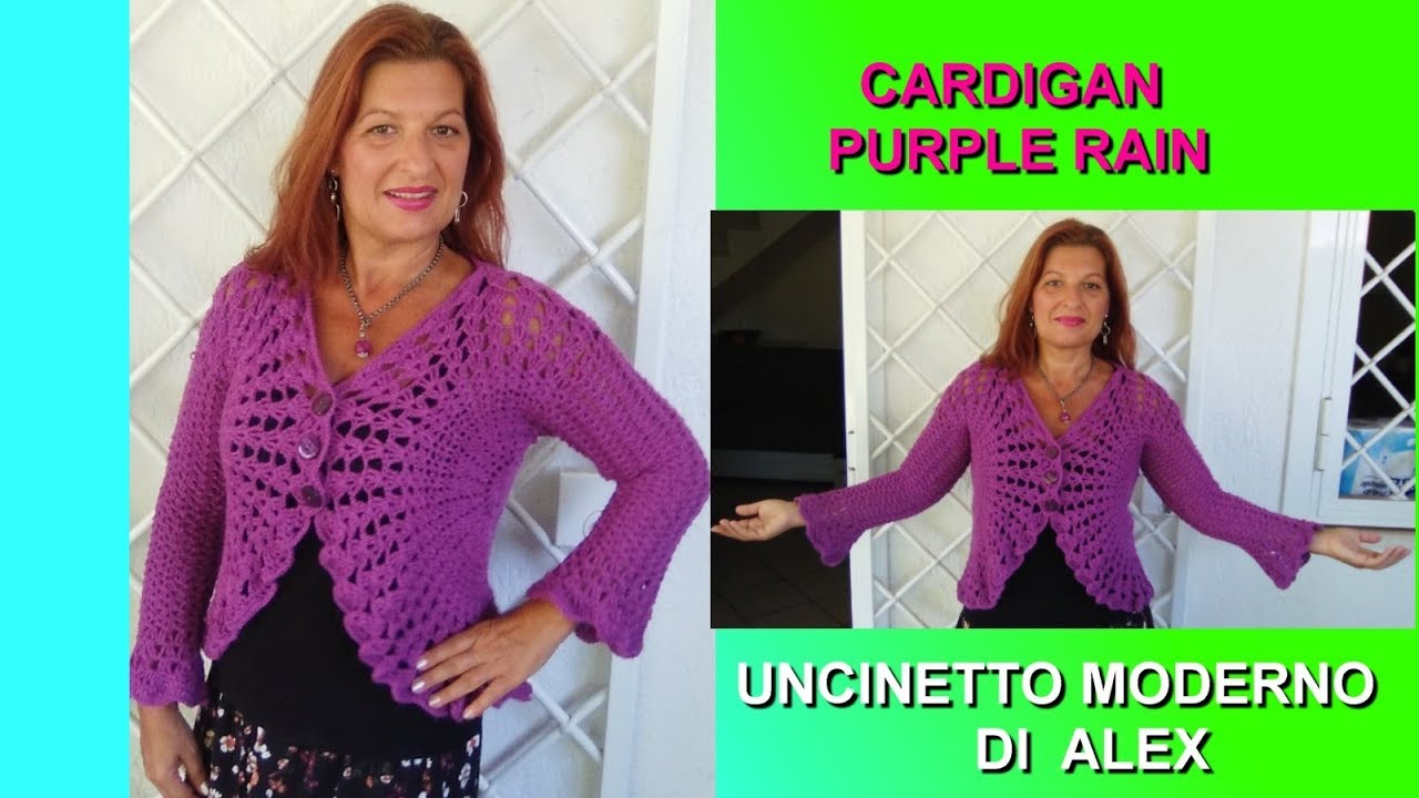Purple Cardigan