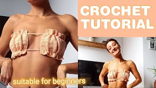 EASY CROCHET TUTORIAL  |  How to make a crochet bralette