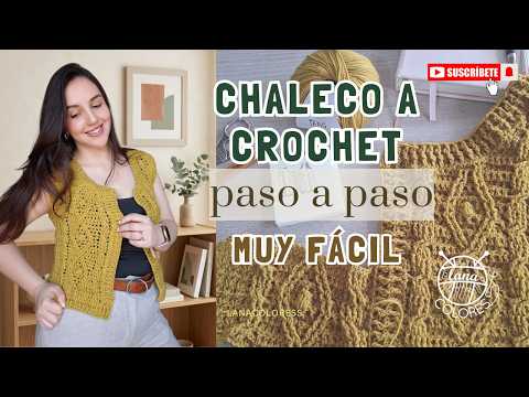 Diamond crochet vest
