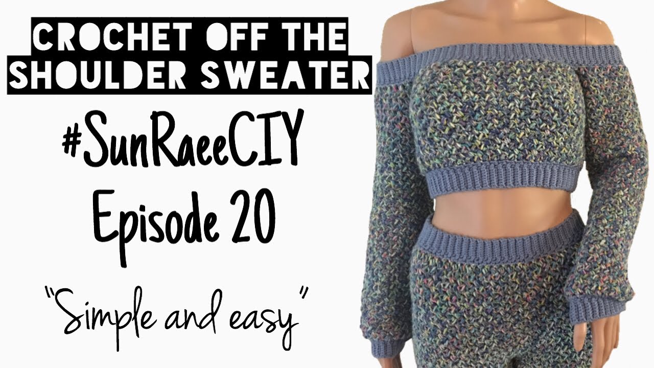 Off The Shoulder Crop Sweater