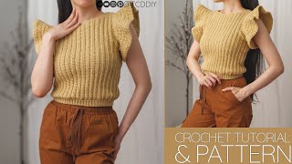How to Crochet a Ruffle Top | Pattern & Tutorial DIY