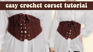 Crocheting a corset in under * 1 hour * | Crochet Tutorial