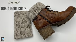 Crochet : Basic Boots Cuff ( Free Pattern )