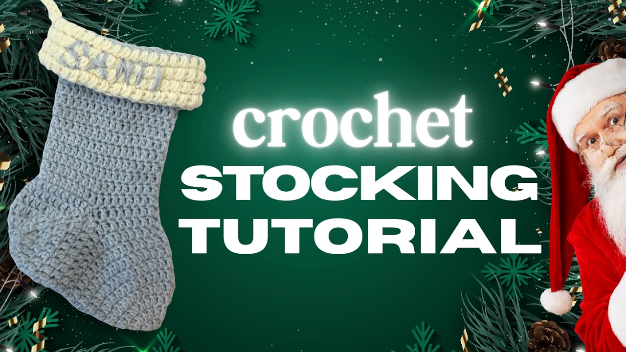 Fast & Easy Crochet Stocking Tutorial (Made in Under 3 Hours 🎅🏻!)