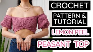 How to Crochet: Off the Shoulder Top | Pattern & Tutorial DIY