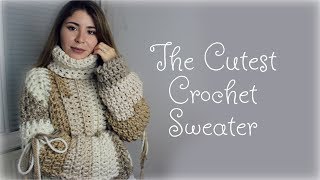 Crochet Jumper - Beginer friendly Tutorial | Bell Sleeves Sweater