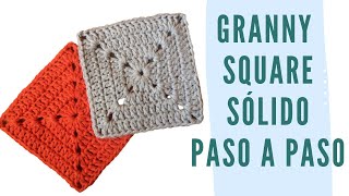 Tutorial GRANNY SQUARE paso a paso CROCHET en ESPAÑOL