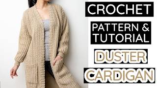 Crochet the Perfect Classic Duster Cardigan | Pattern & Tutorial #647