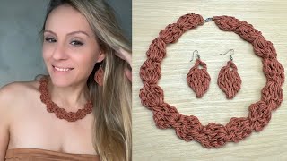 Maxi Crochet Necklace in 10 minutes / Easy, quick and super elegant / Crochet necklace