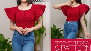 How to Crochet a Ruffle Top | Pattern & Tutorial DIY