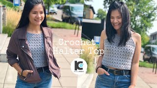 How to Crochet Halter Top Tutorial | Halter Top Pattern ( XS-XXL )