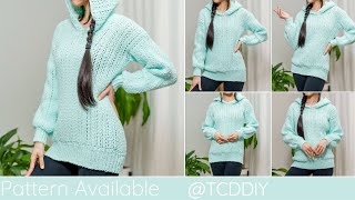 How to Crochet a Hoodie | Pattern & Tutorial DIY