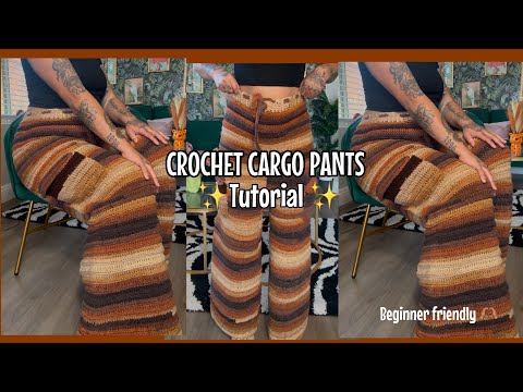Crochet Cargo Pants tutorial