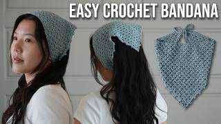 Easy Crochet Bandana Tutorial