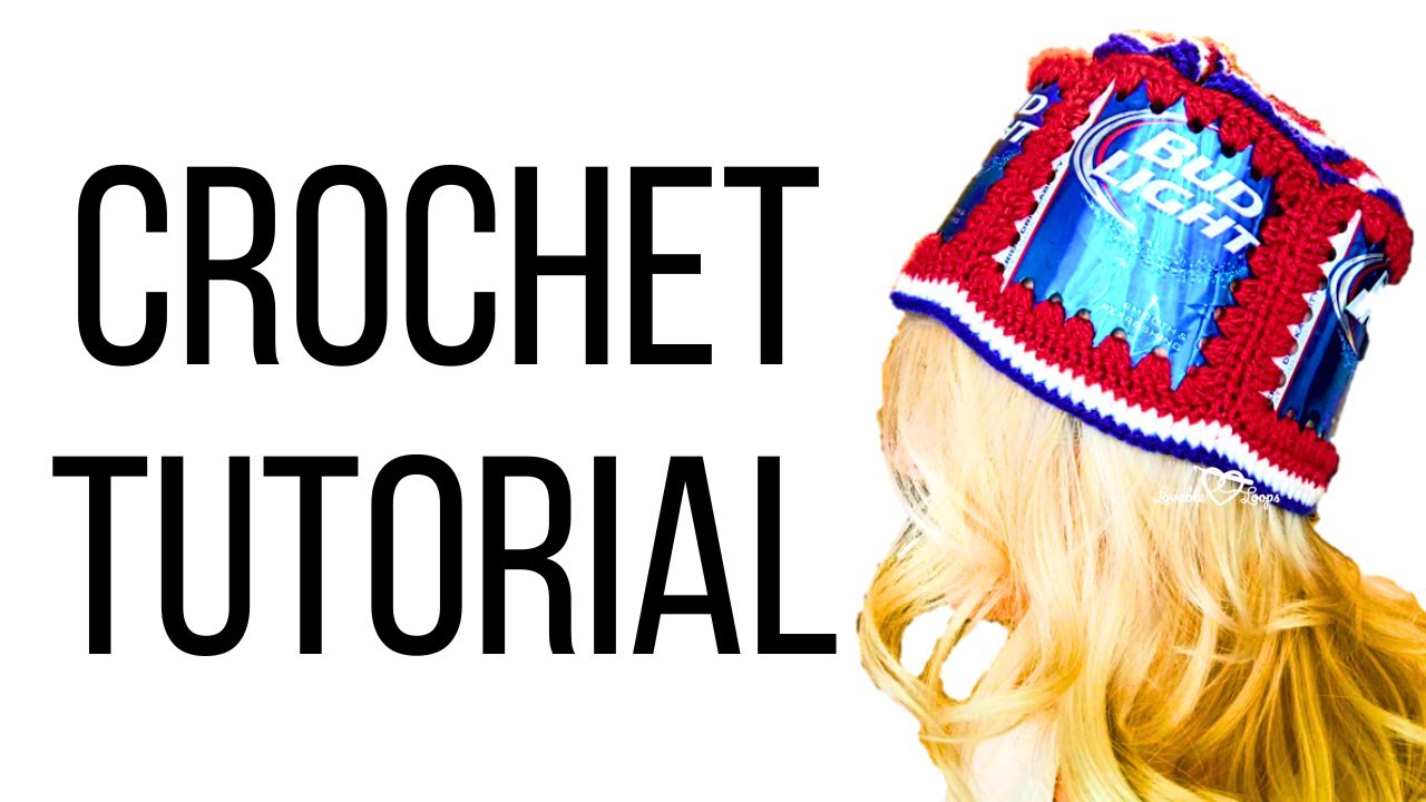 Crochet Beer Can Hat