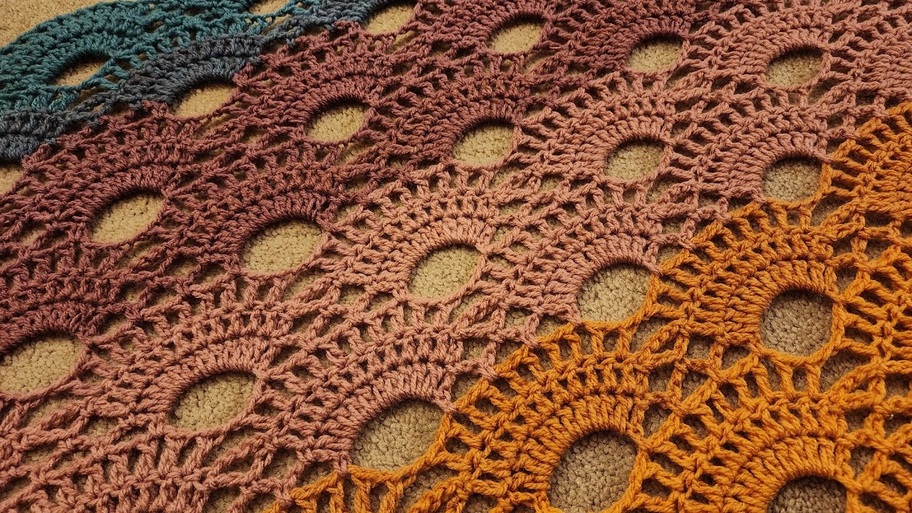 Bottom Up Virus Shawl