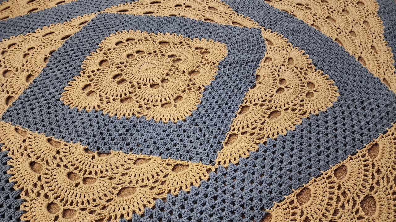 Granny Meets Virus Kaleidoscope Blanket