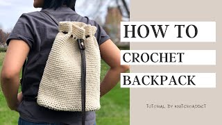 How to make a crochet back pack for beginners /Crochet beginner back pack
