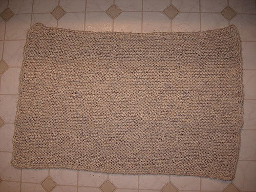Garter Stitch Bath Mat