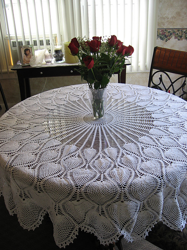 Round Pineapple Tablecloth #7592