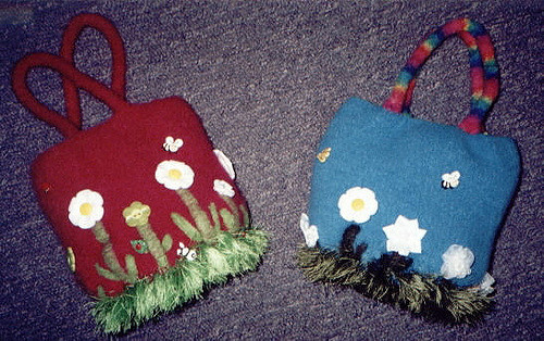 Felted Flower Pot Bag