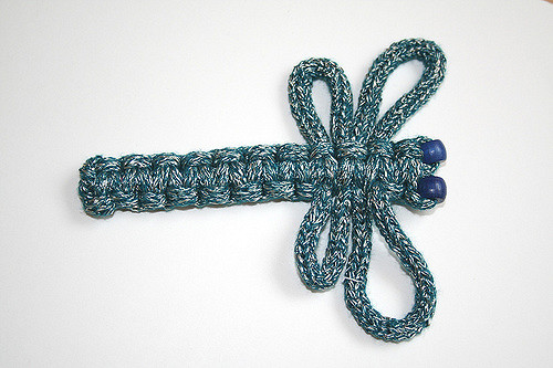 Knotted i-cord dragonfly