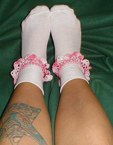 Pink Trimmed Socks