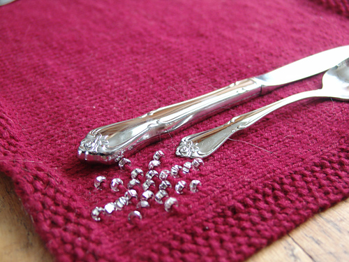Sparkle: Beaded Holiday Placemat