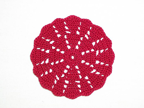 Small dahlia doily
