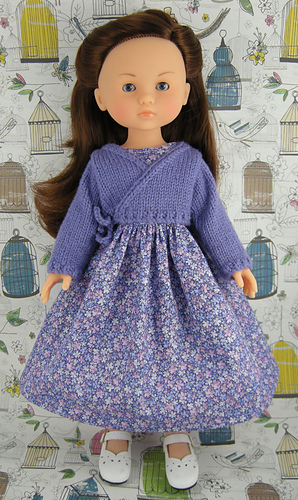 Corolle Les Cheries ballerina wrap sweater