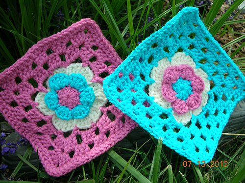 Sweet Baby Flowers Granny Square #1