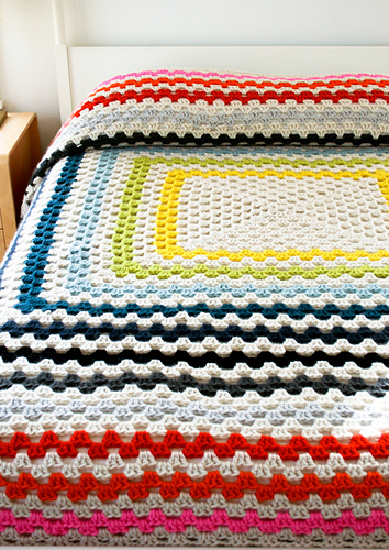 Giant Giant Granny Square Blanket