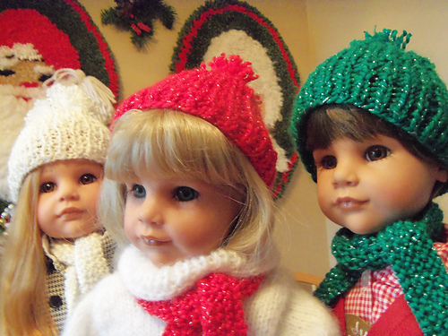 Hat, Scarf to Fit American Girl and Gotz 18 inch Dolls