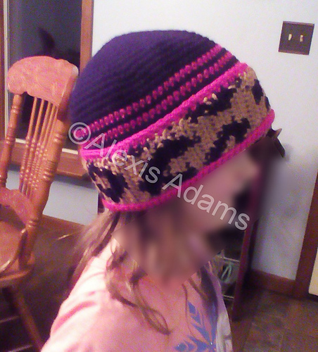 Leopard Hat and Scarf