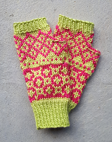 Different but Equal Fingerless Mittens